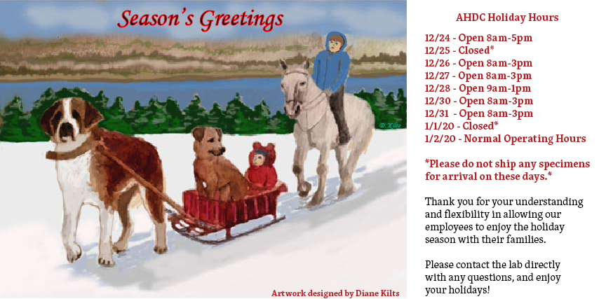 AHDC Holiday Hours