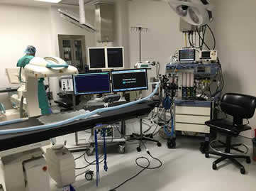 Operating room view of equiptment 