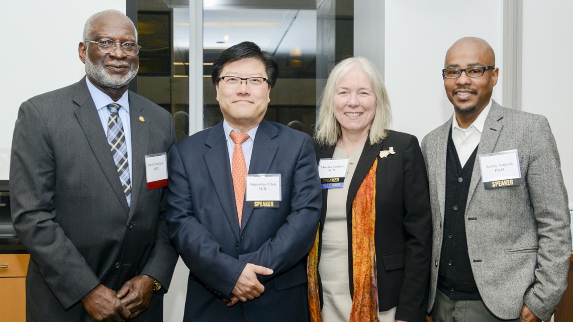 Drs. Avery August, Monika Safford, Dr. Augustine M.K. Choi, and Dr. David Satcher