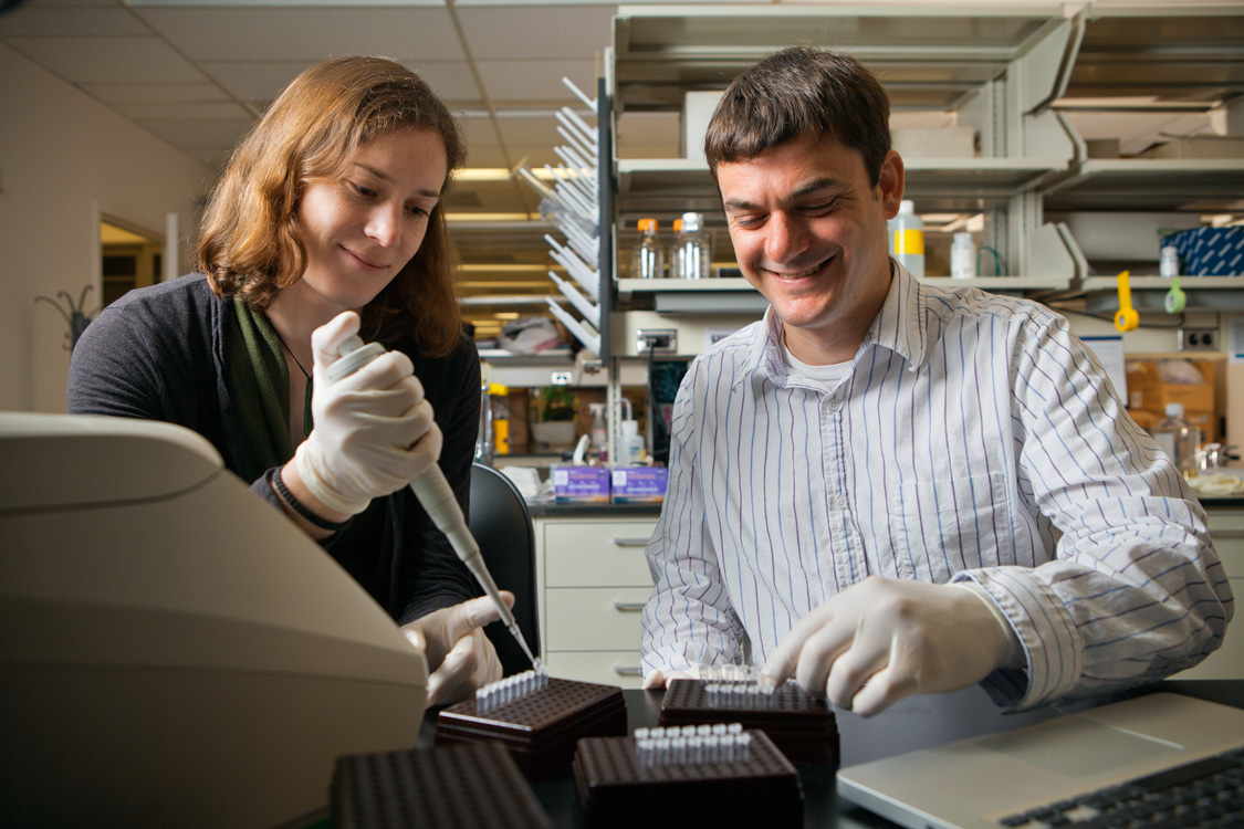 Image of Adam Boyko in his Lab