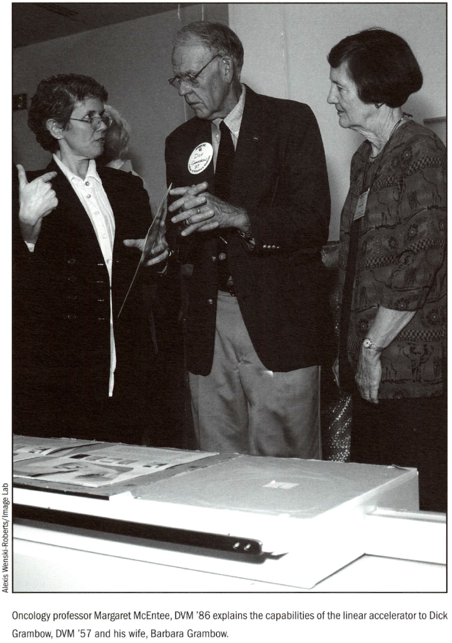 McEntee with Richard and Barbara Grambow