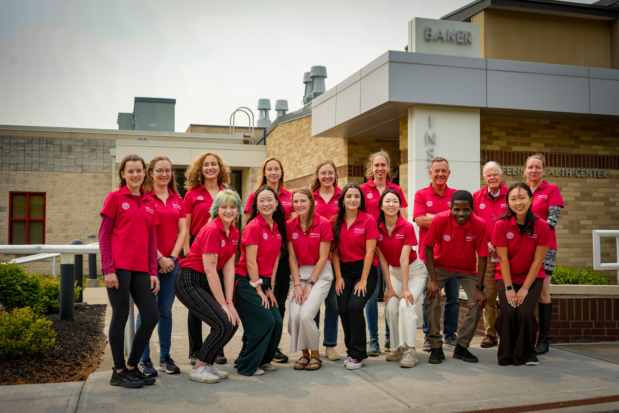 2023 Leadership Program in front of the Baker Institute.