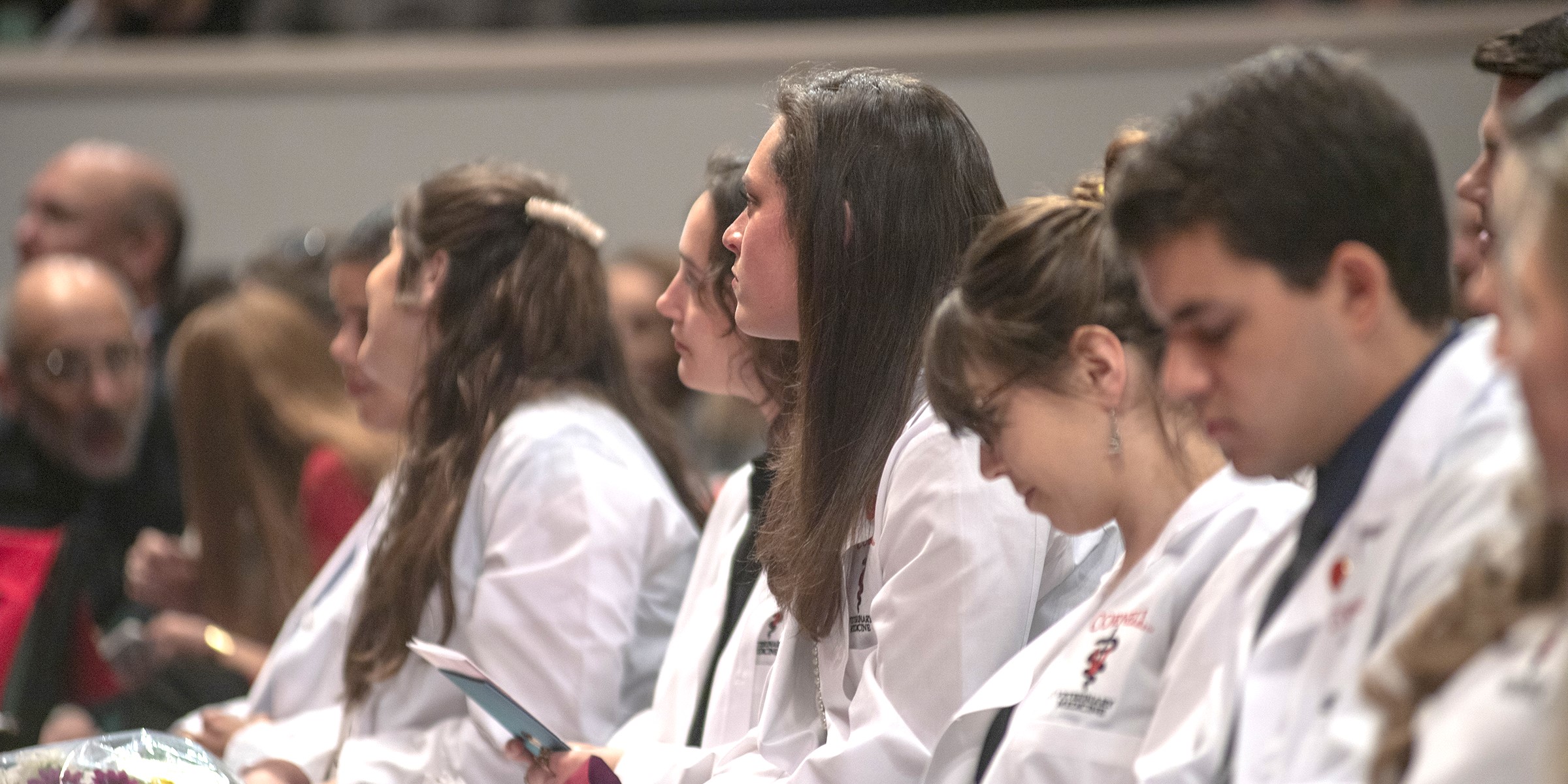 Group of students at the white coat ceremony