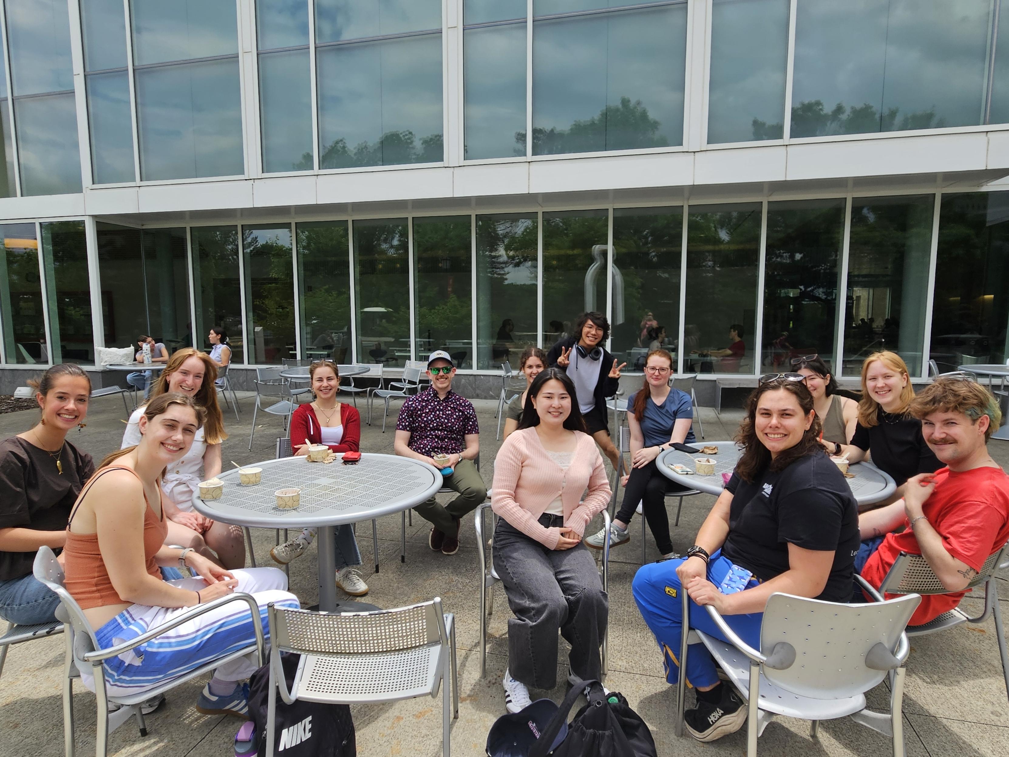 VILP students eating ice cream