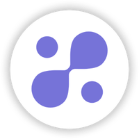 Purple droplets icon