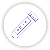 Purple vial icon