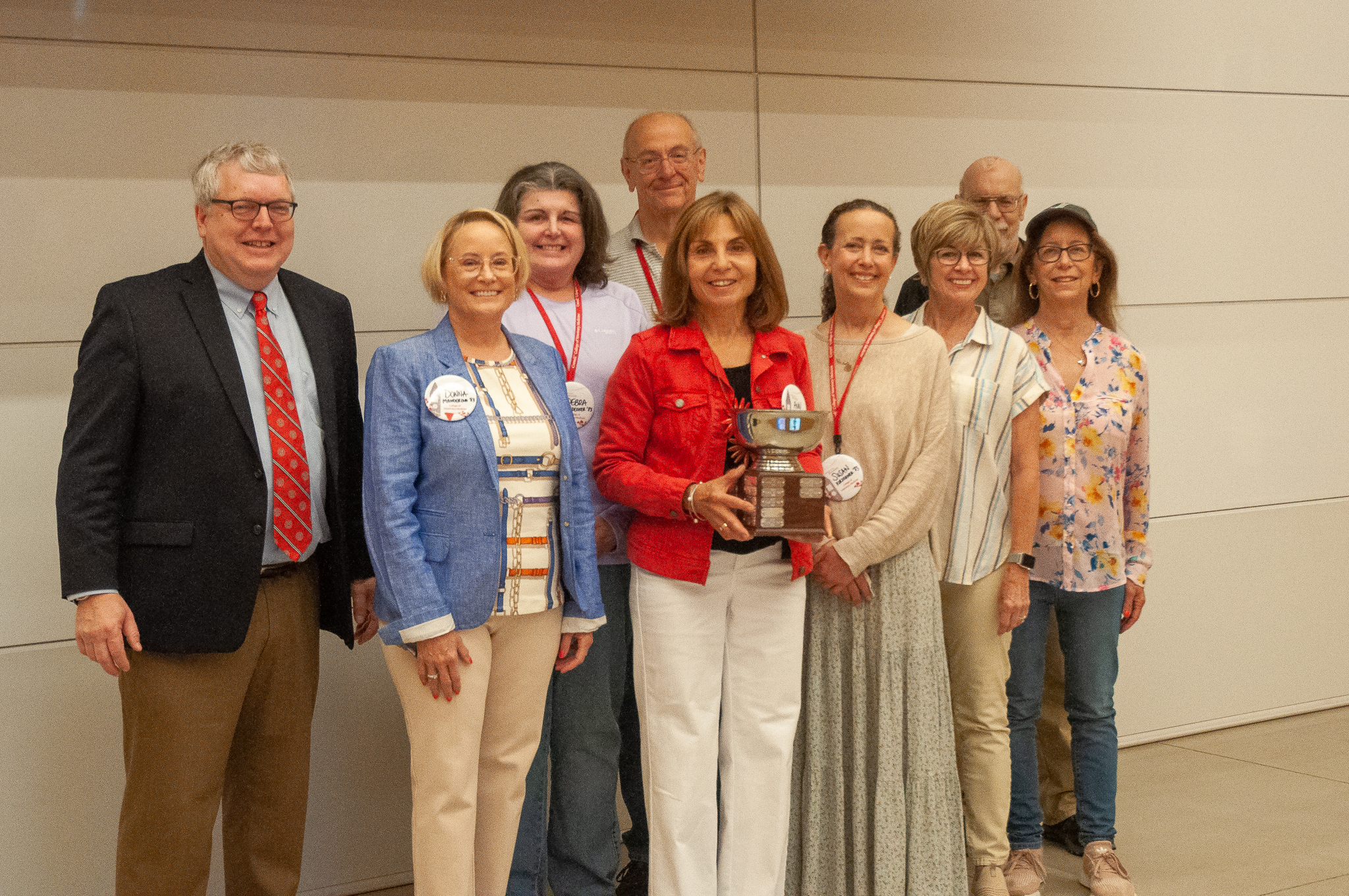 Class of 1983 with dean's cup