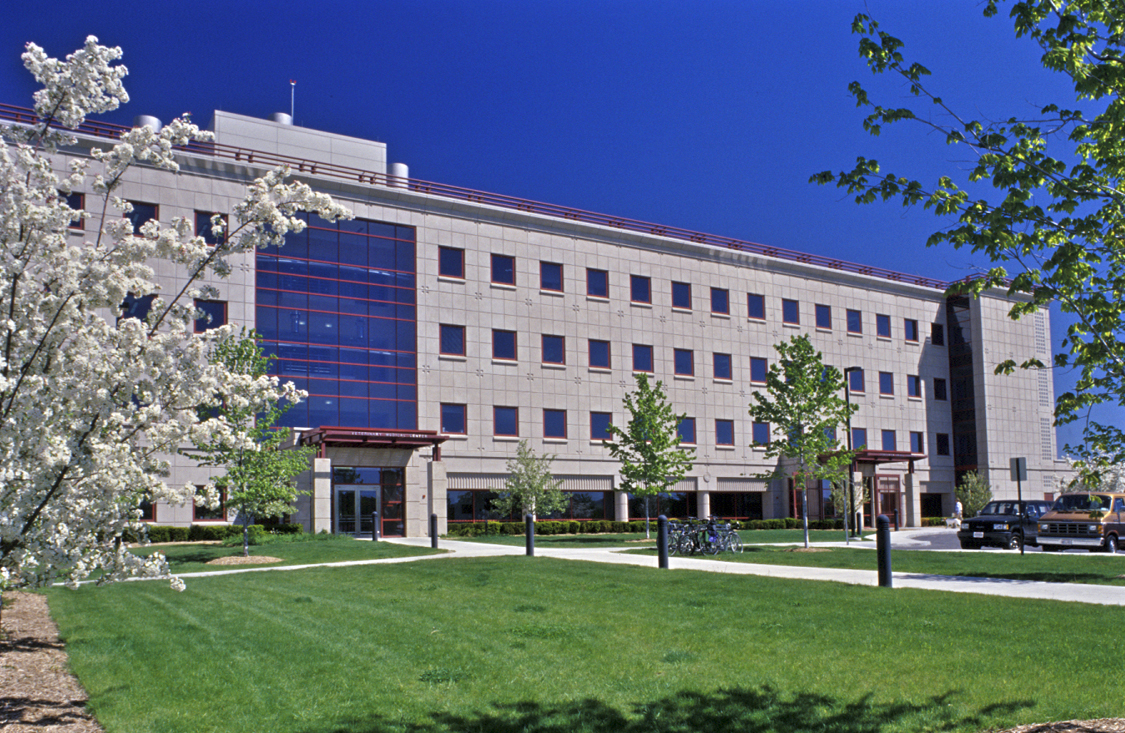 Exterior of the VRT and new atrium area of the CVM