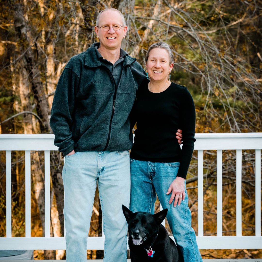 Maria Daversa and David Gulley with canine