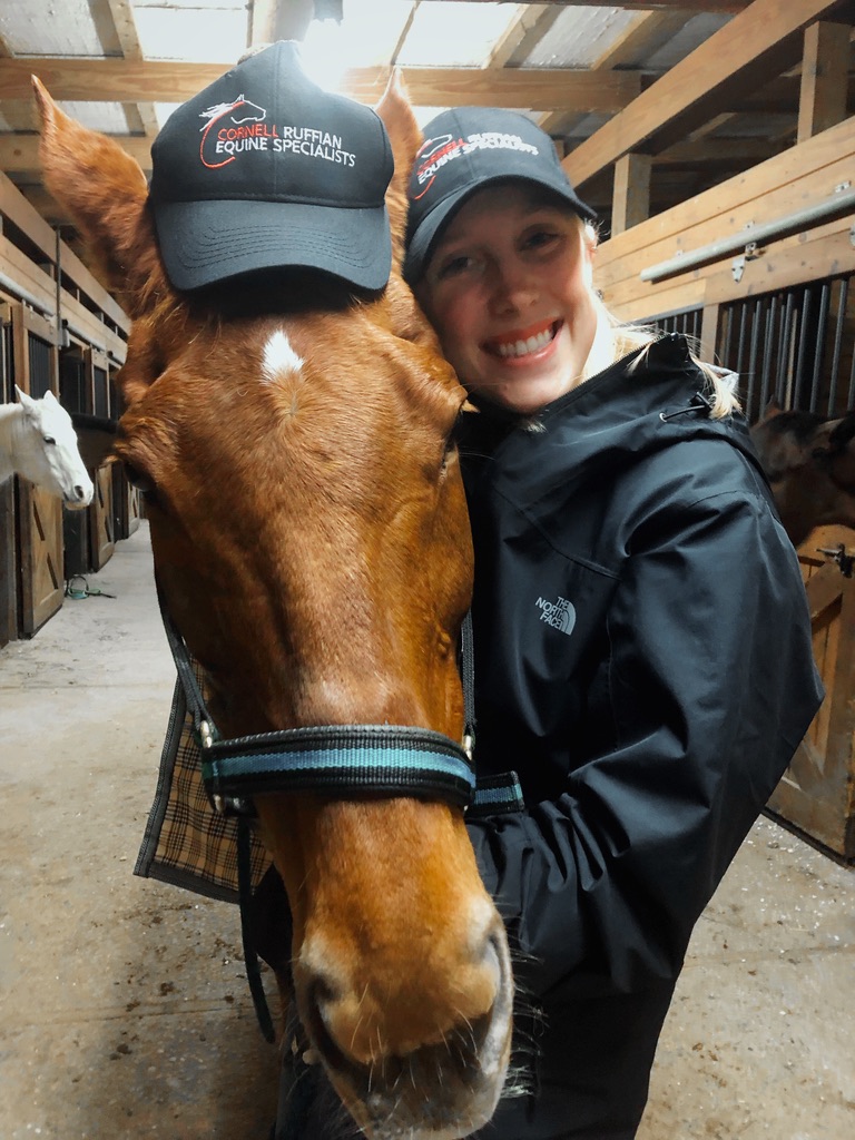 Astrid the horse and owner Colby Prokop