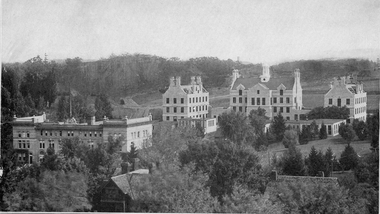 Law Hall and Clinic Buildings in 1914