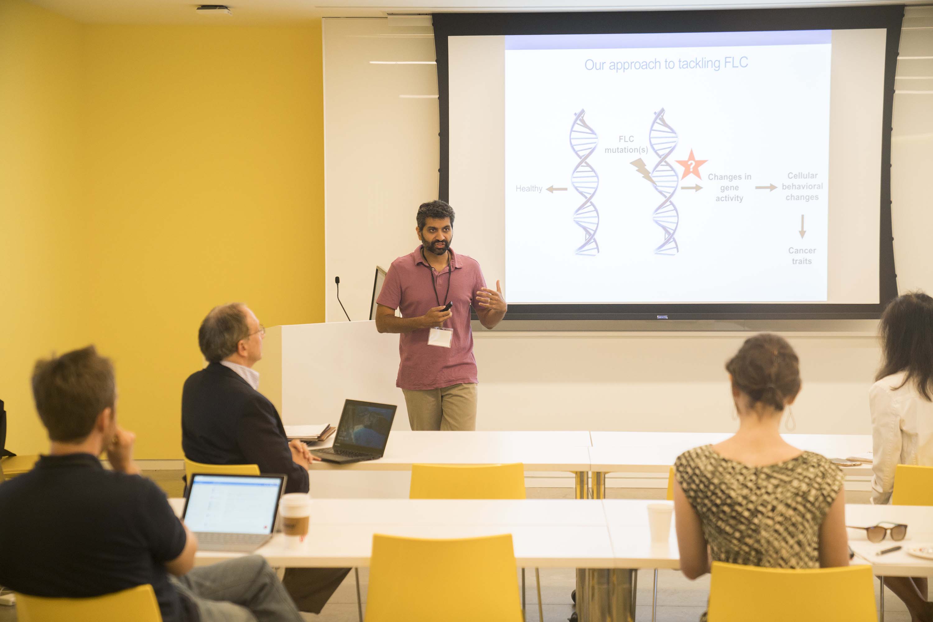 Praveen Sethupathy lecturing