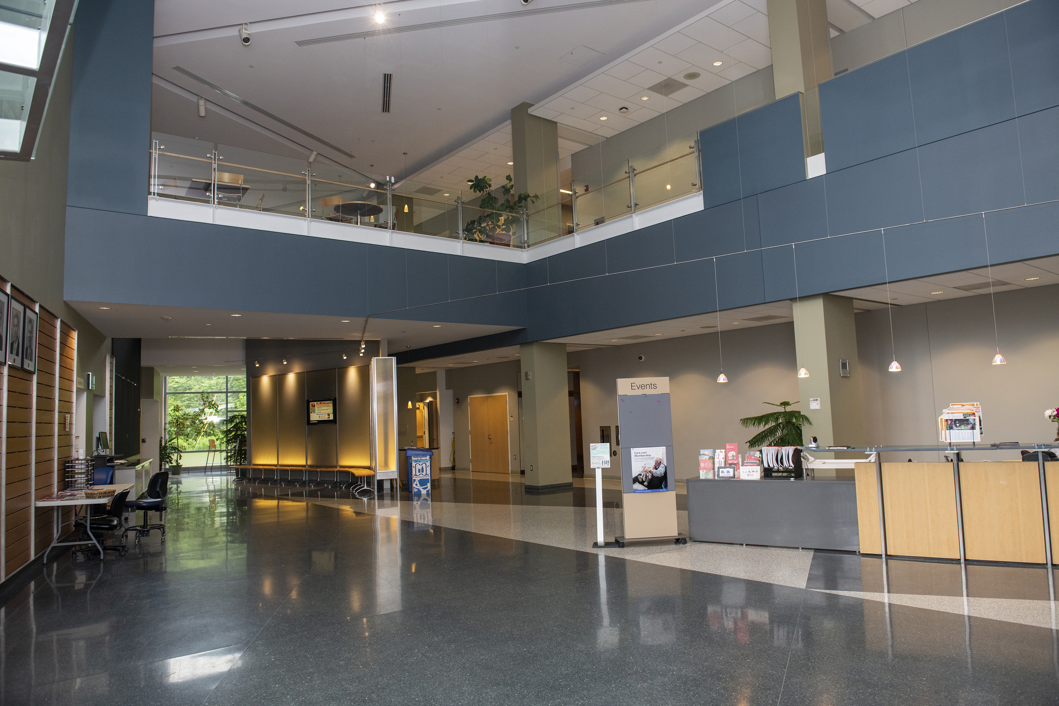 Interior shot of the AHDC atrium