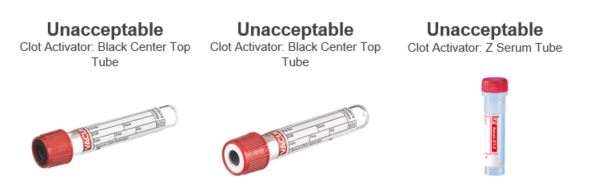 Unacceptable Red Top Tubes