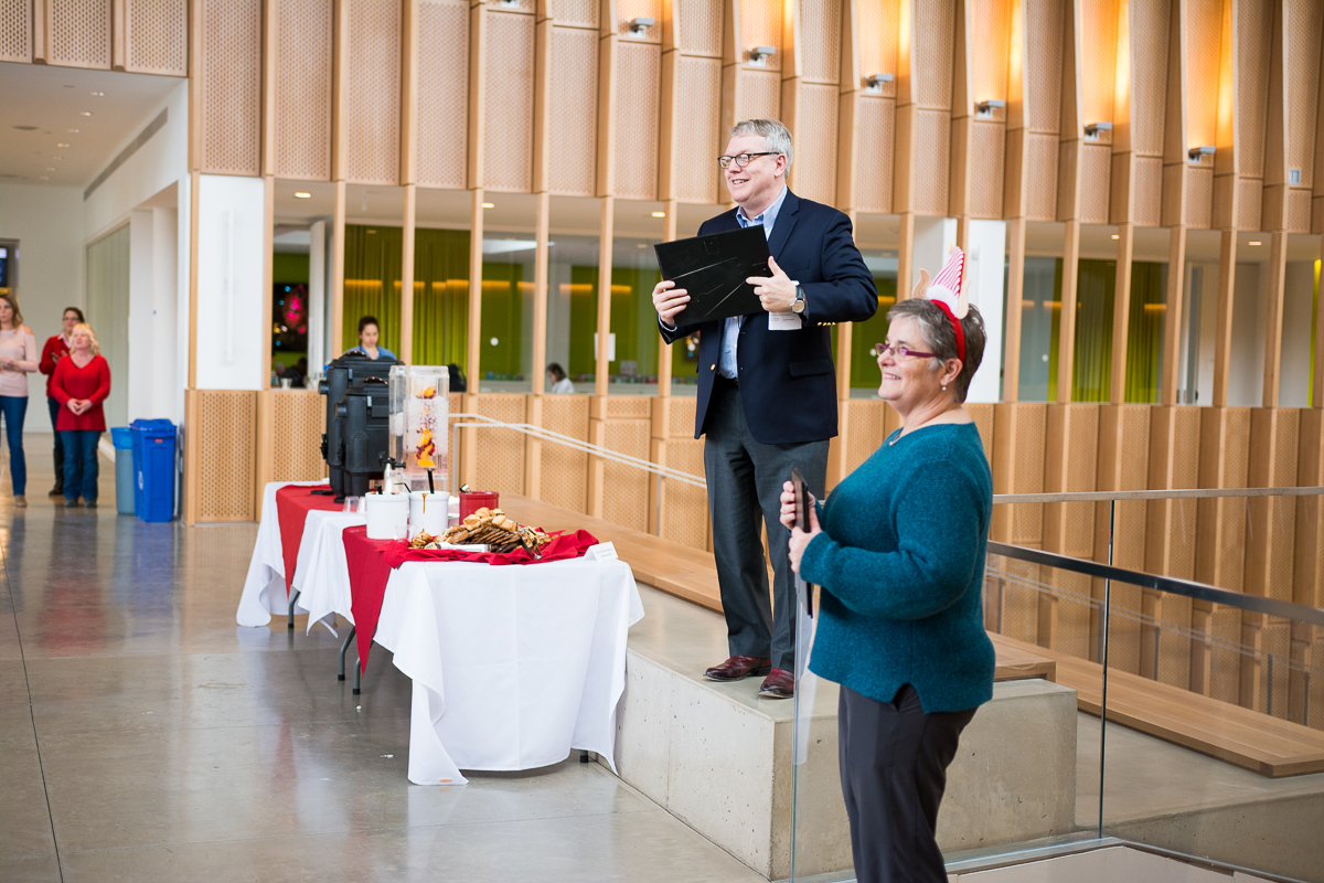 Dean Lorin D. Warnick speaks to the crowd