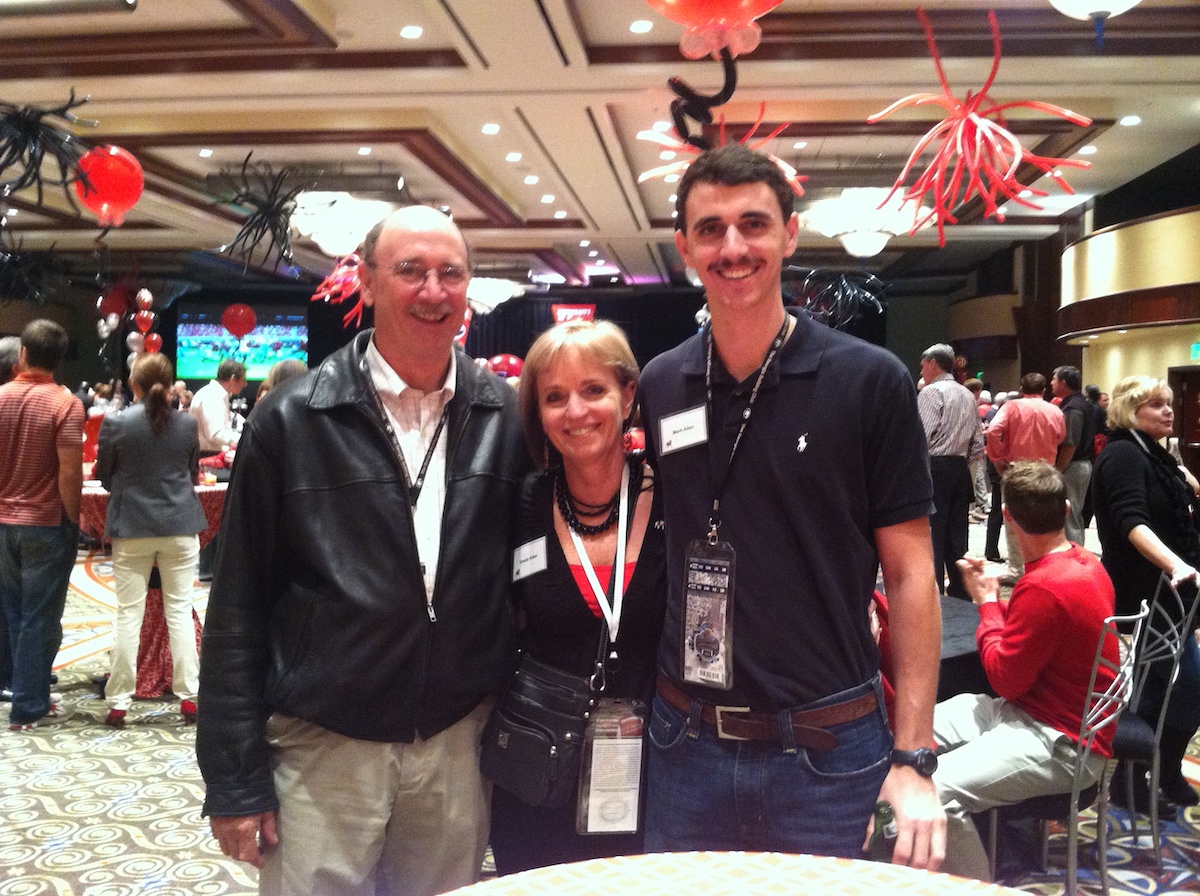 Sheila Allen with her family in 2012, PC Teresa Bieber