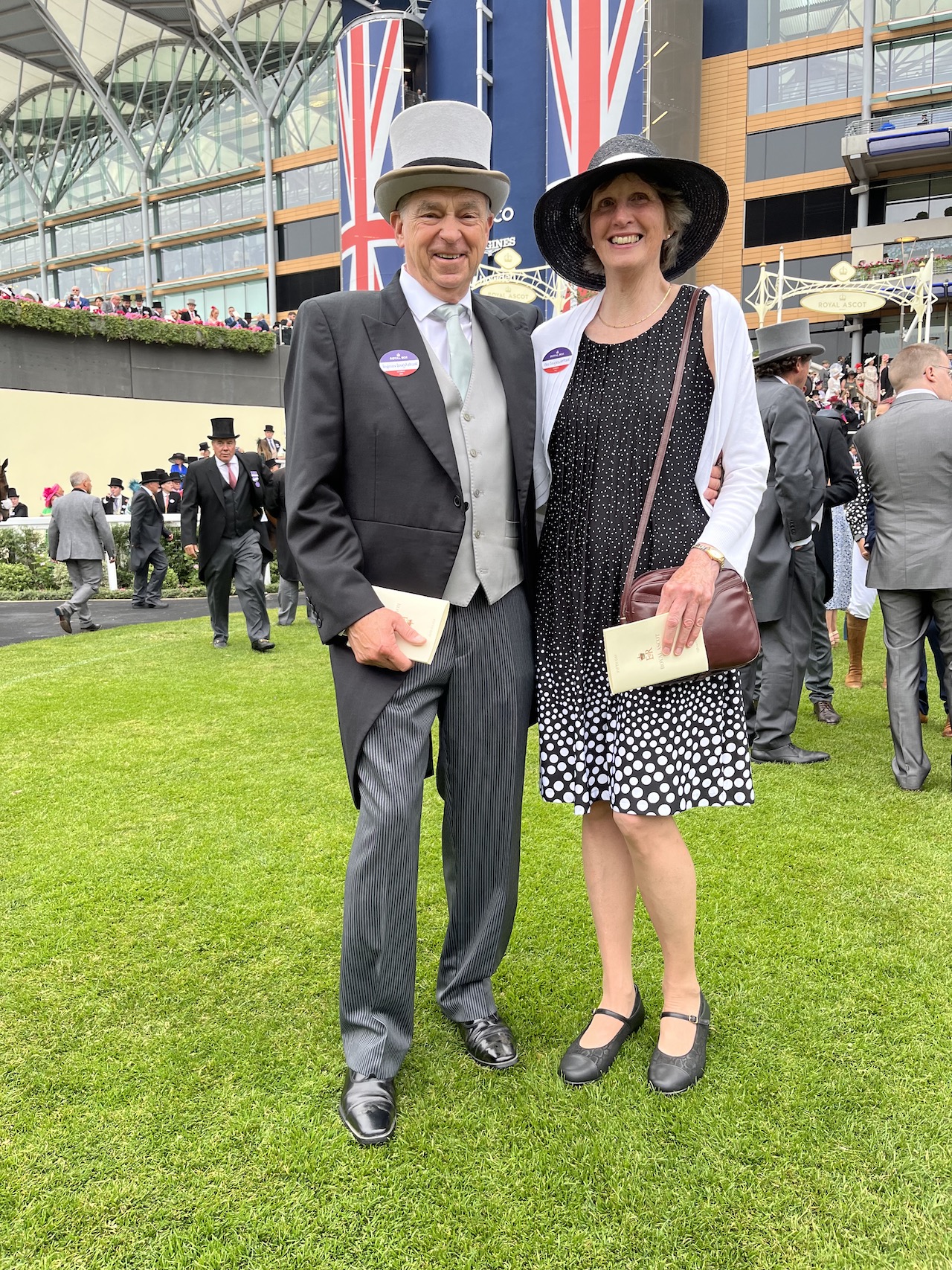 Doug and Wendy Antczak at the Ascot races