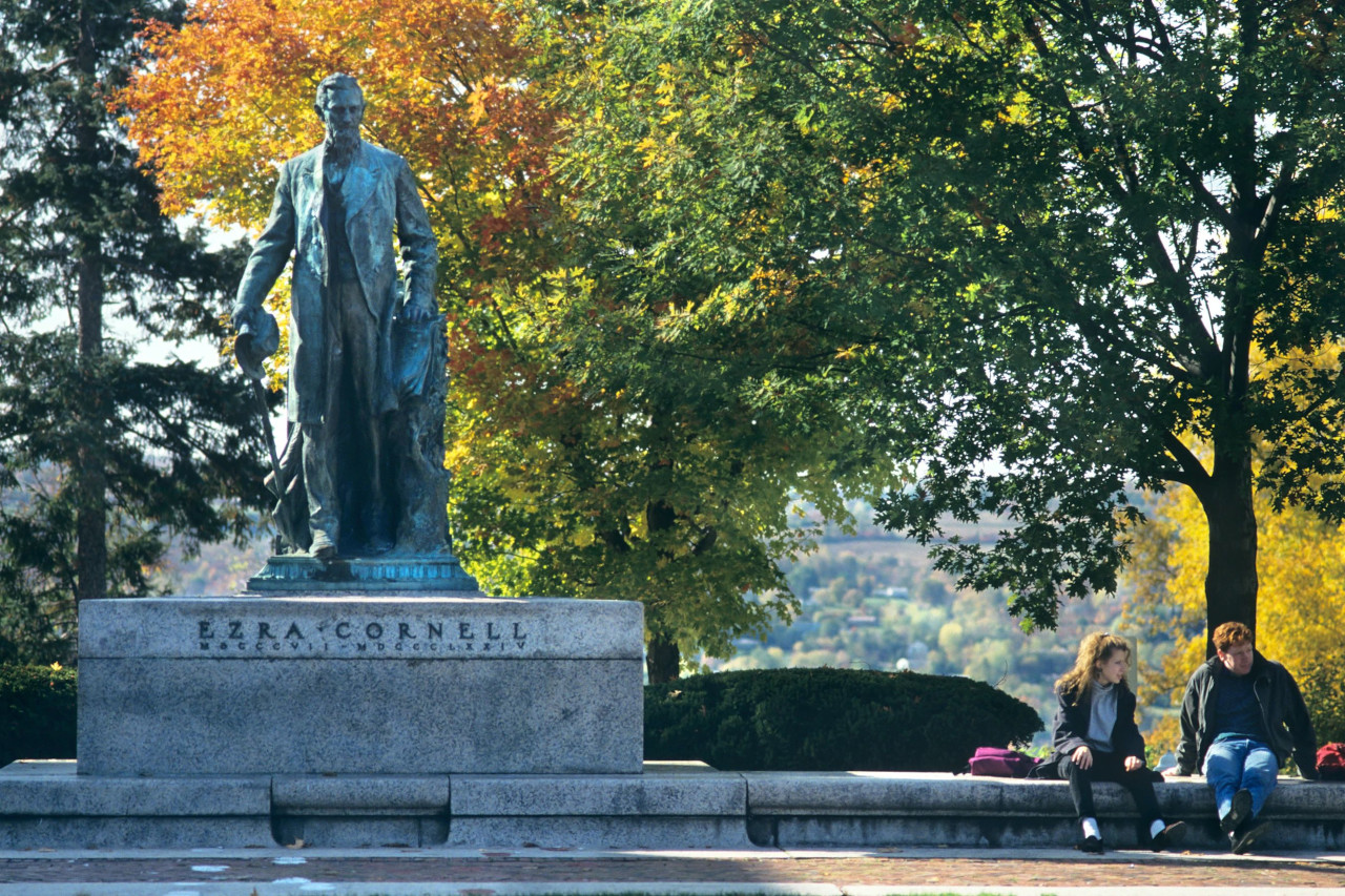 Statue of Ezra Cornell