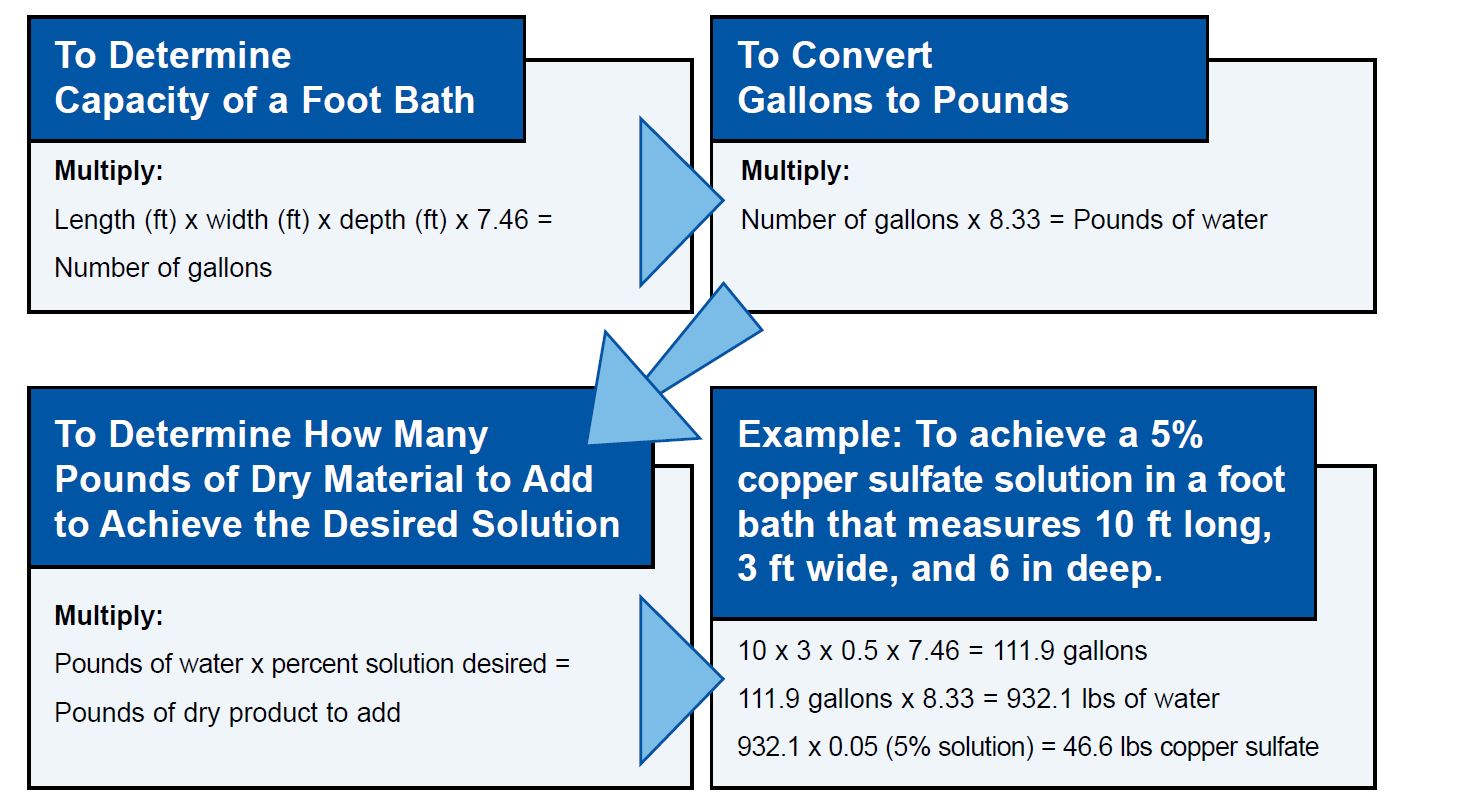 Foot Bath Calculations