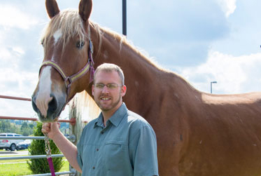 Professor and Horse