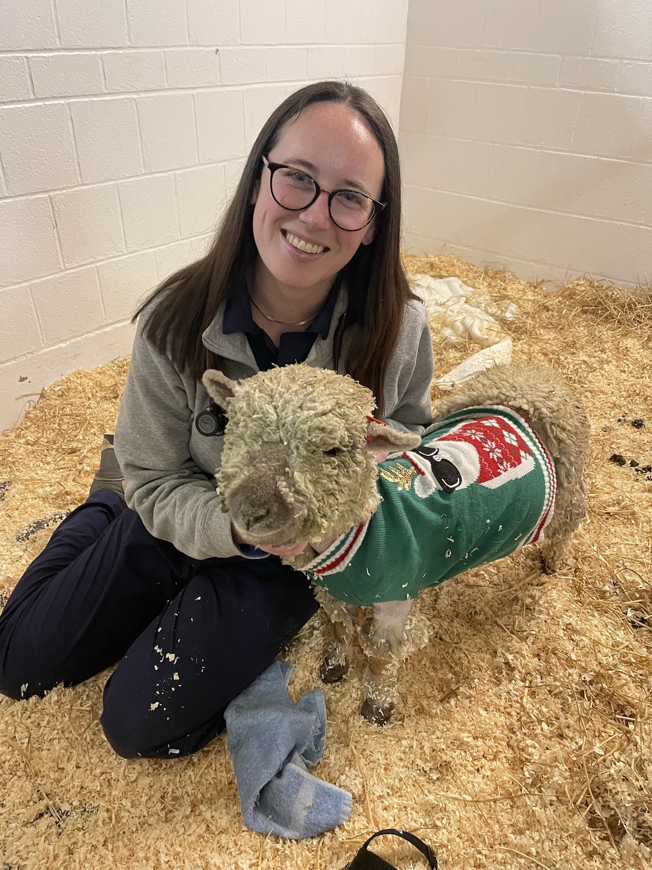 Petey with Kara Dougherty DVM Class of 2023