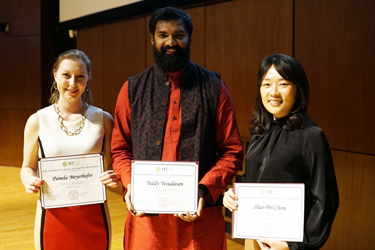 Winners of the Three Minute Thesis competition