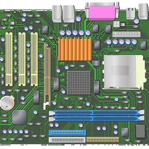 Screenshot of mother board