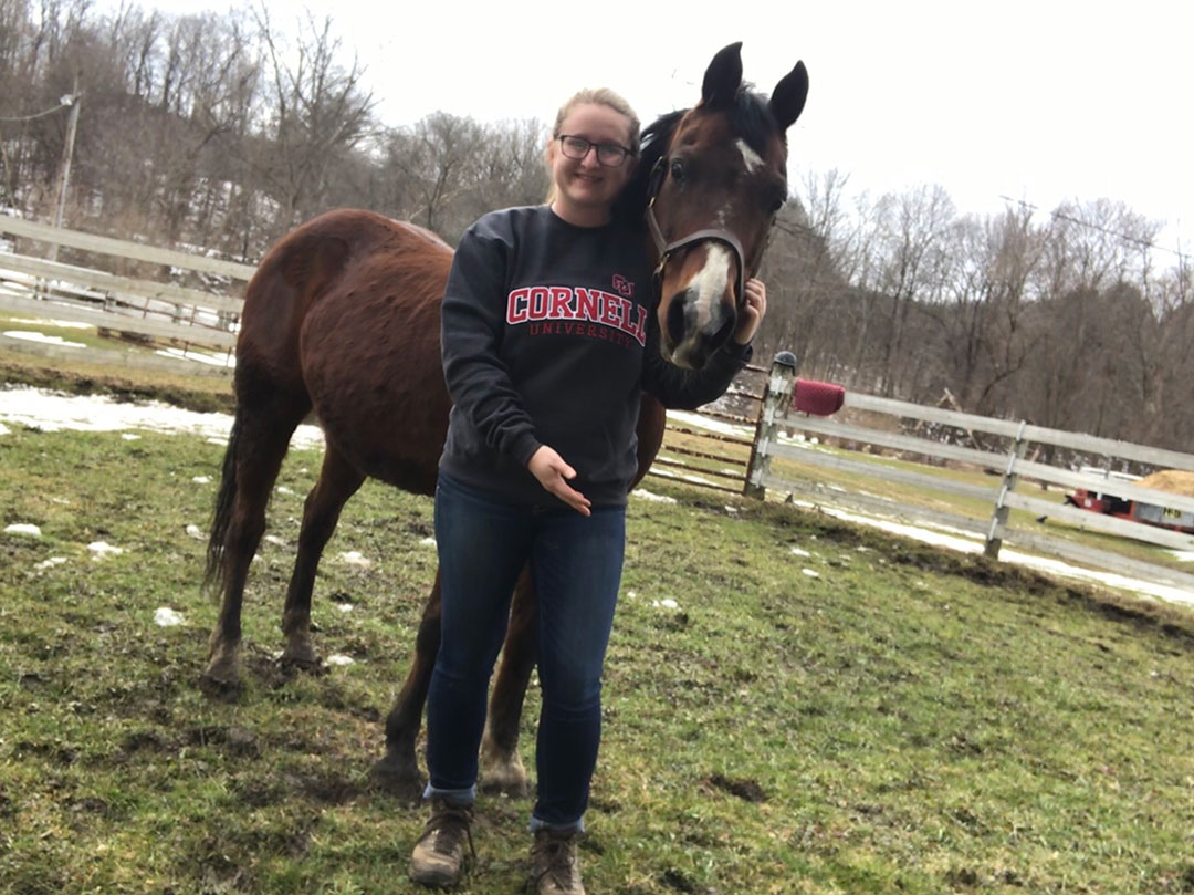 Camille Holmes with horse