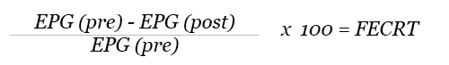 Formula to calculate fecal egg count