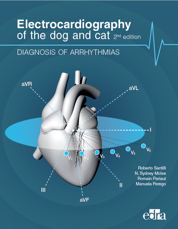 Front cover of  "Electrocardiography of the dog and cat, 2nd edition: Diagnosis of arrhythmias"