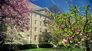 Martha Van Rensselaer building in the spring