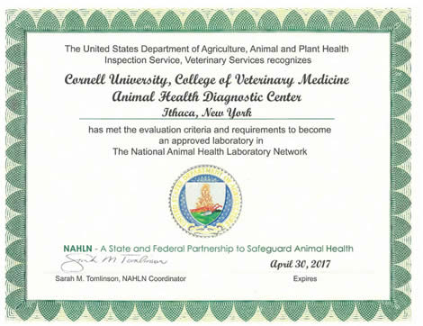 NAHLN 2016-17 Certificate