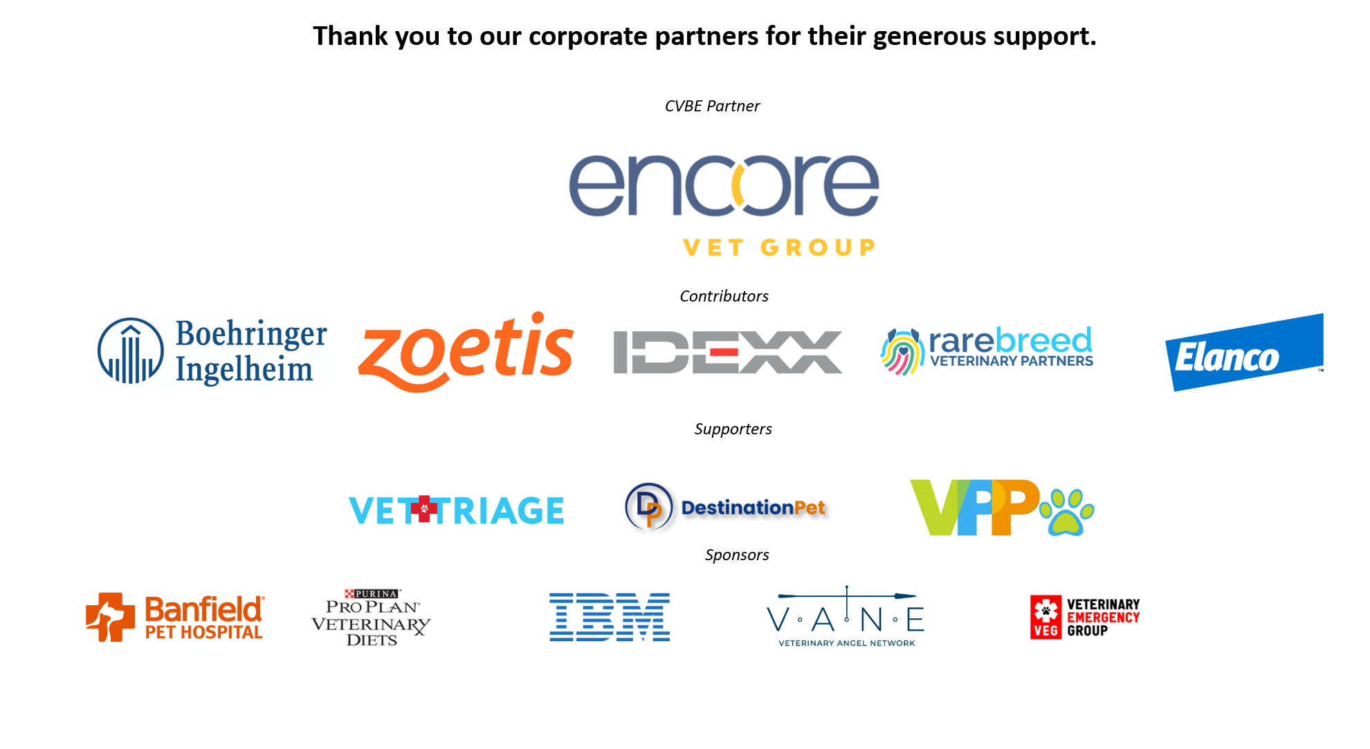 cvbe corporate partner logos