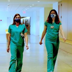 Neurology technicians Leslie and Kacie