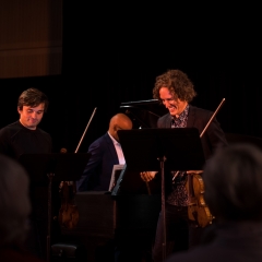 Fain, Fullana and Koening in between a performance