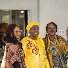 Salmon Award recipient with guests