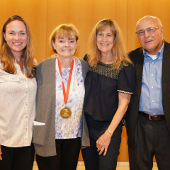 Dr. Manfra Marretta with family and Dr. Leslie Appel