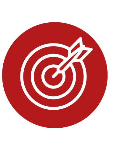 A dart hitting the bullseye of a target