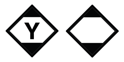 air shipping and ground shipping symbols