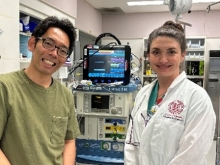 Lab shot of Kawate and Boesch