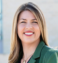 A professional portrait image of Dr. Erica Saphire.