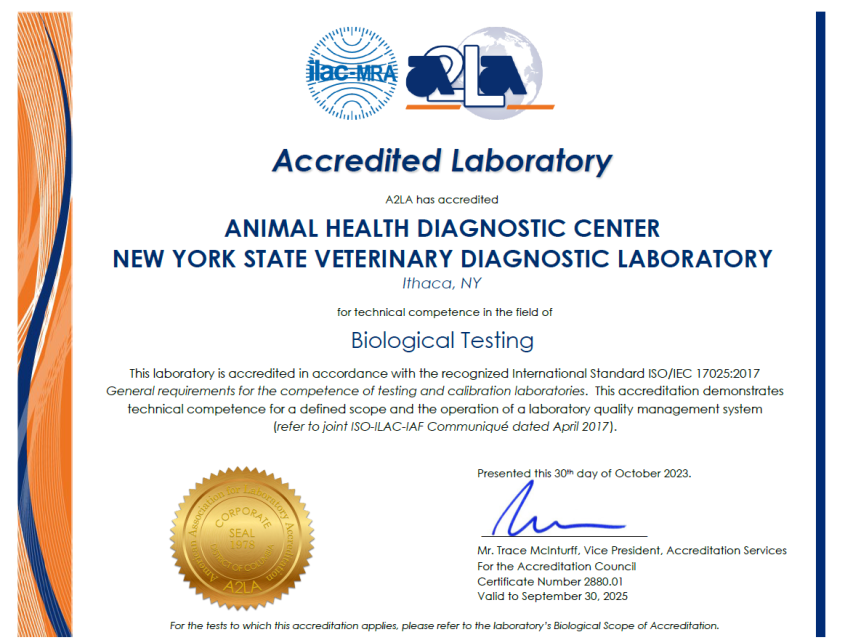 A2LA Accreditation