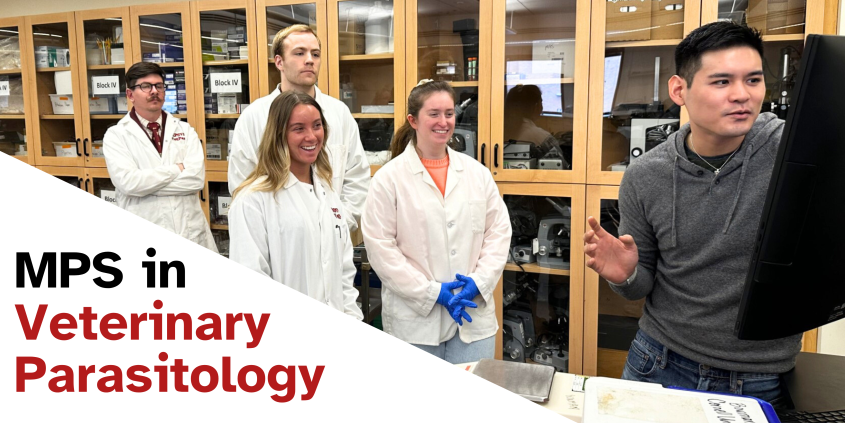 MPS students learning histology from Dr. Timothy Wu.