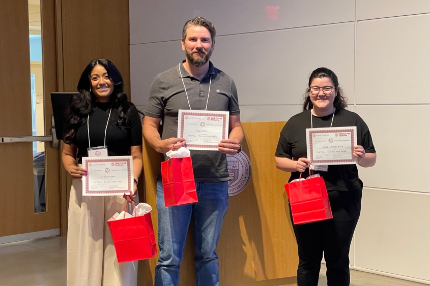 Winners of the 3-minute elevator pitch challenge