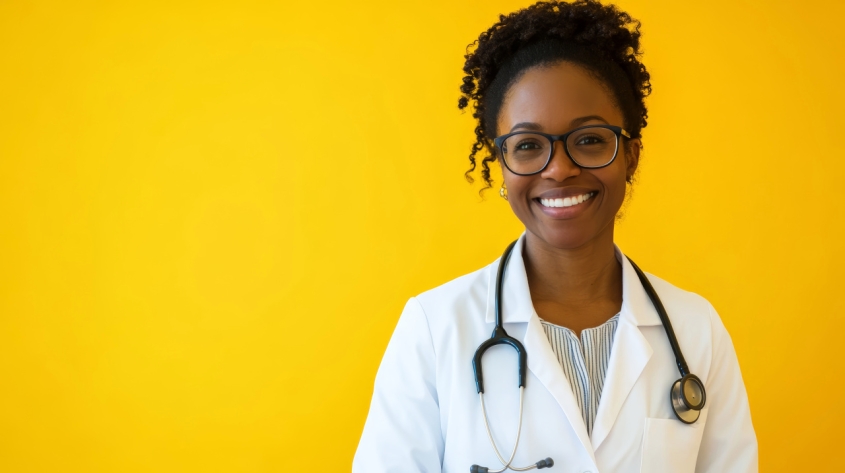 Woman with stethoscope