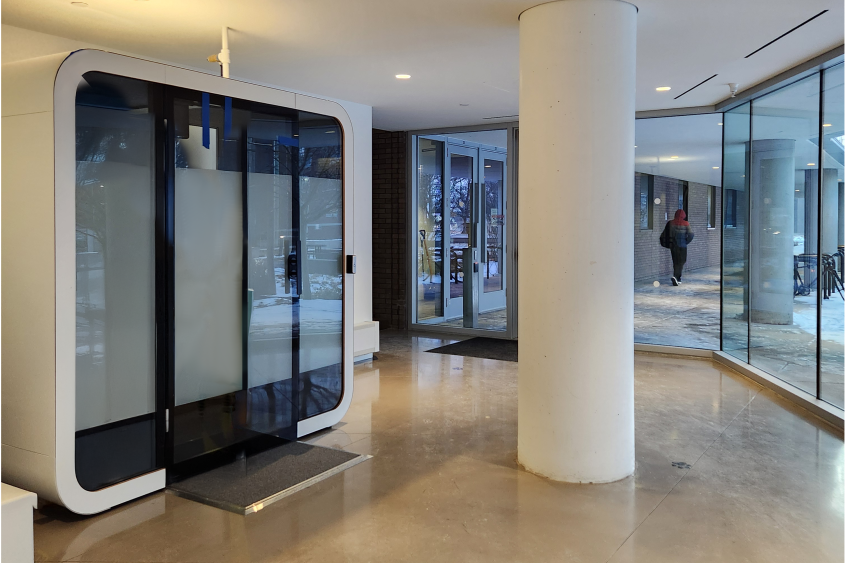 A sound-proof pod