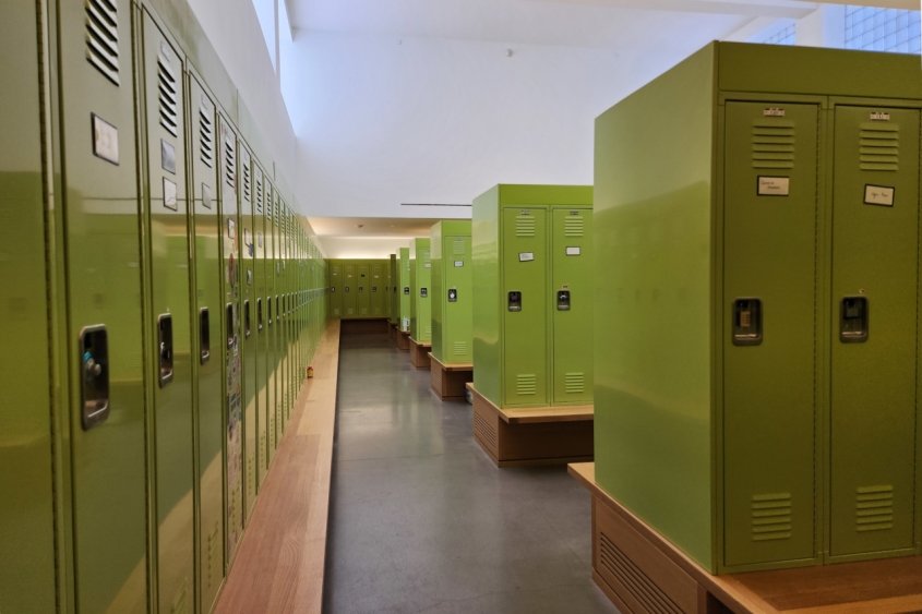 A locker room