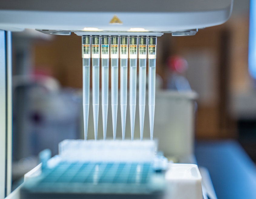 Machinery at the molecular diagnostics lab