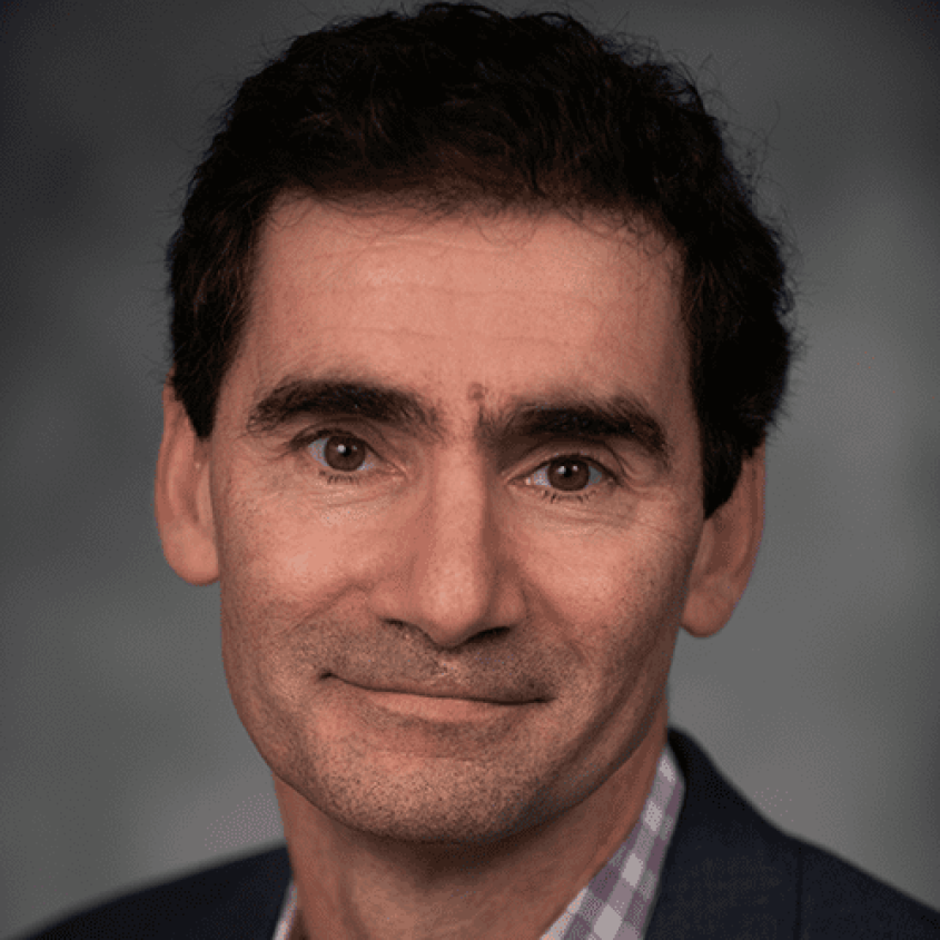 Matthew DeLisa in a gray background