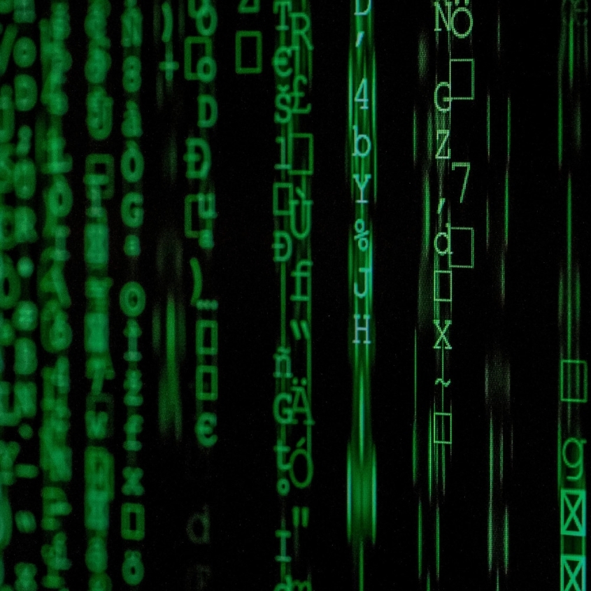 Screenshot of the "matrix" from the movie